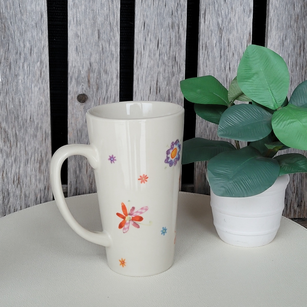Natural Life Floral Ceramic Mug with Inspirational Quote - Picture 6 of 9